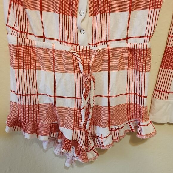 Wildfox Intimate Red Plaid Romper sz XS - Picture 3 of 8